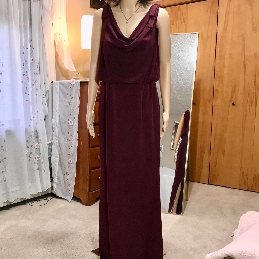 Rich Mulberry Color Formal Gown by Adrianna Papell